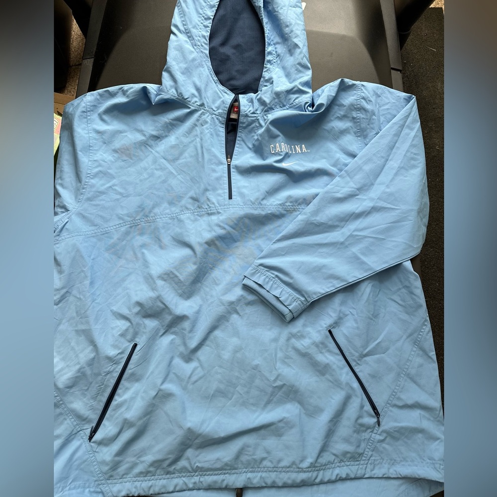 Nike Light Blue Hooded Anorak Pullover Jacket